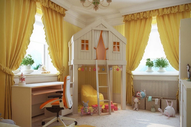 Как выбрать шторы в детскую спальню