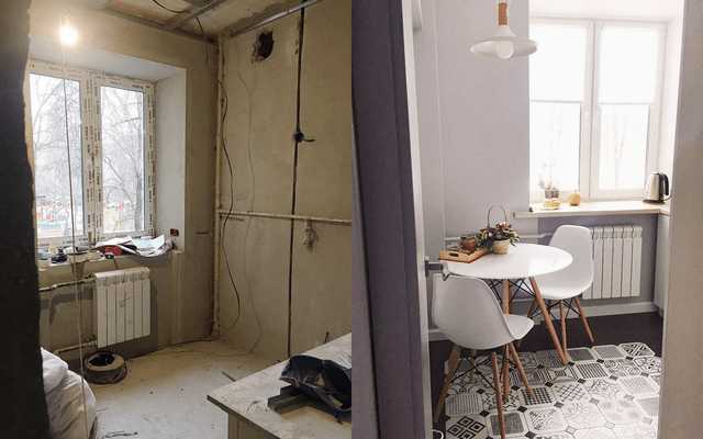 Ремонт квартиры своими руками: фото до и после ремонта
