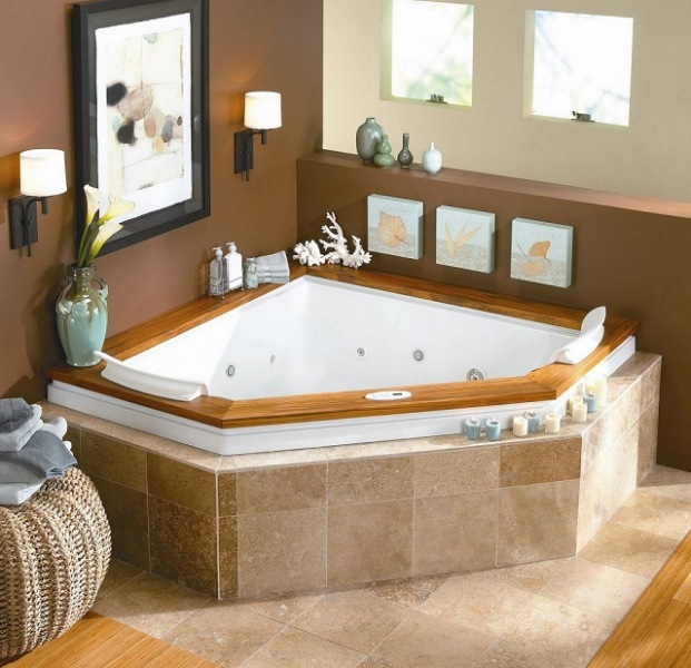 Угловые ванны: размеры, материалы, расположение смесителя