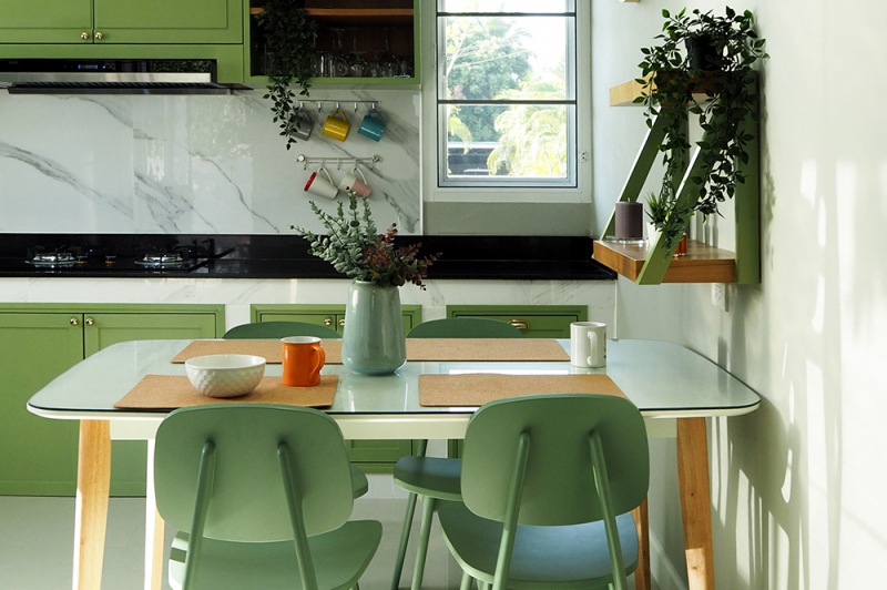 Зеленая кухня: 30 лучших фото интерьера