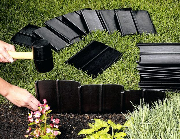 Бордюры садовых дорожек: 10 идей для бордюров из подручных материалов