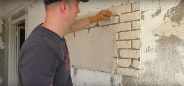 Кирпичные стены из гипса в 3 раза дешевле готовой плитки