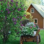 Телега с цветами