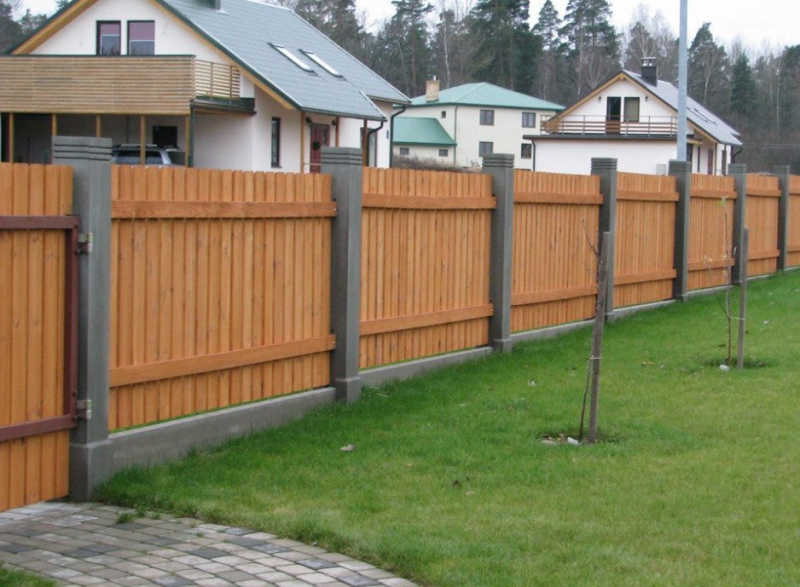 Забор на участке 12 соток