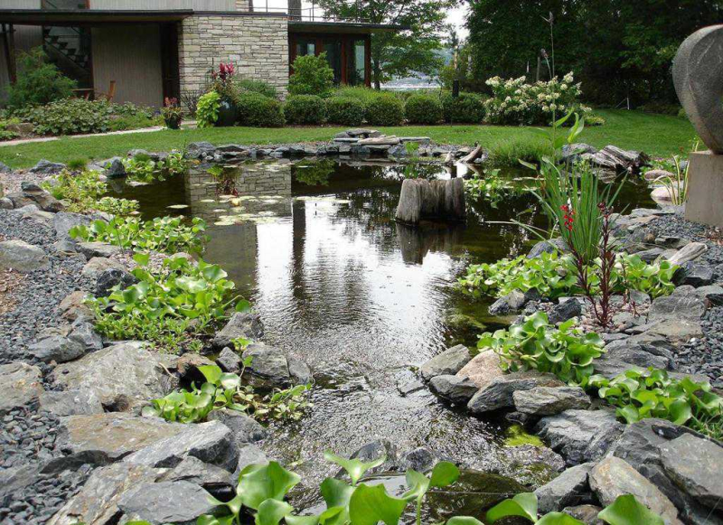 Водоем на участке 20 соток