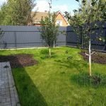 Забор из профнастила на участке