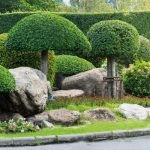 Крупные камни в саду