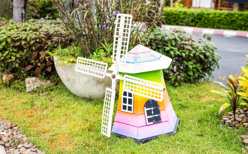 Декоративная мельница для сада