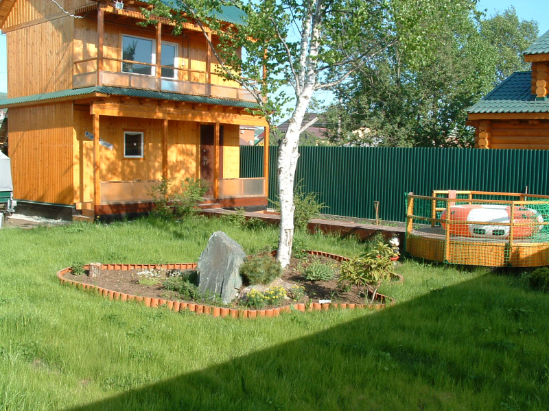 Расположение дома на узком участке