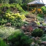 Беседка в цветнике