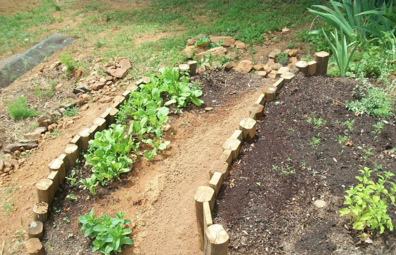 Столбы в качестве укрепления