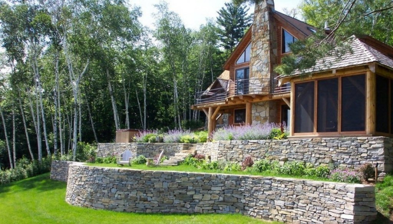 Ландшафтный дизайн неровного участка